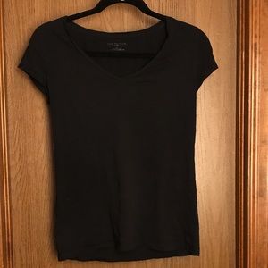 Ann Taylor Black V-Neck Shirt